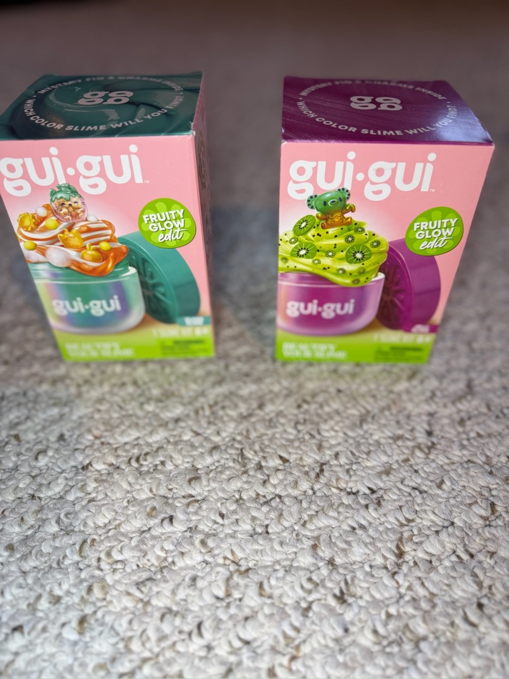 NIB Gui Gui Fruity Glow Slime Set of 2